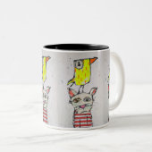 2 Couleurs Tasse Puddy Cat & Canary 325 ml (Devant droit)
