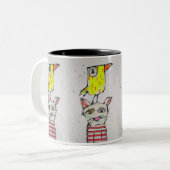 2 Couleurs Tasse Puddy Cat & Canary 325 ml (Devant gauche)