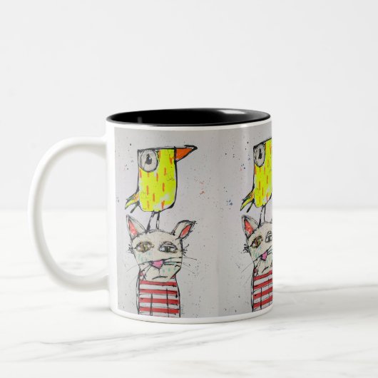2 Couleurs Tasse Puddy Cat & Canary 325 ml (Gauche)