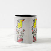 2 Couleurs Tasse Puddy Cat & Canary 325 ml (Centre)