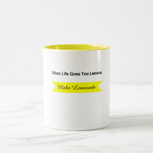 2 Couleurs Tasse - Quand la vie vous donne des citrons faites