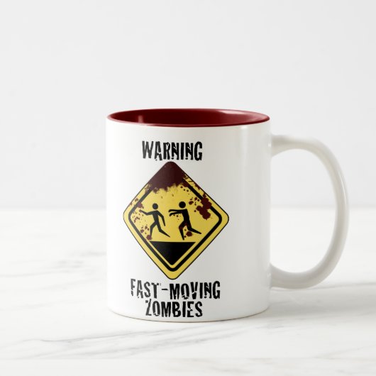 2 Couleurs Tasse rapide sanglante de zombis (Droit)