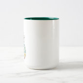 2 Couleurs Tasse rayée de lapin (Centre)