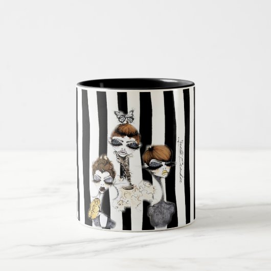 2 Couleurs Tasse rayée de lutin (Centre)