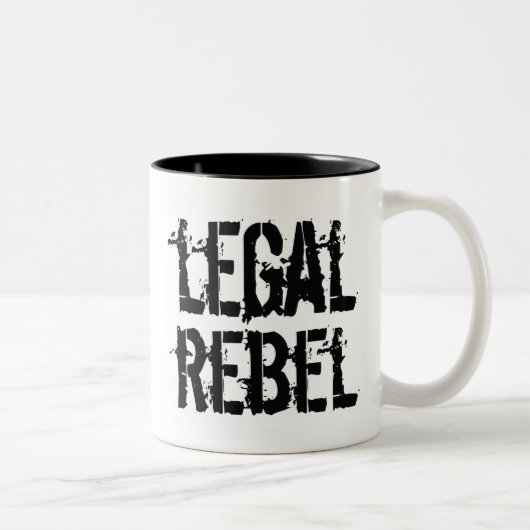 2 Couleurs Tasse rebelle juridique (Droit)