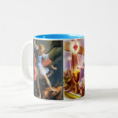 2 COULEURS TASSE RELIGIEUSE D'ILLUSTRATION (Devant gauche)