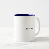 2 Couleurs Tasse #Résister (Devant droit)
