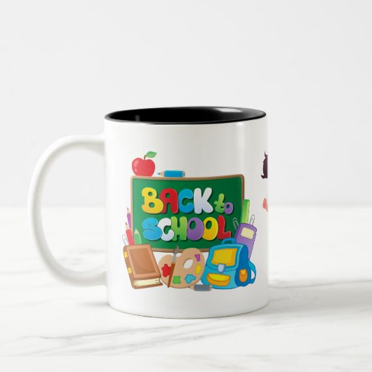 2 Couleurs Tasse Retour à l'école (Gauche)