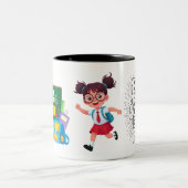 2 Couleurs Tasse Retour à l'école (Centre)