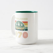 2 Couleurs Tasse Rétro Créée en 1970 (Devant gauche)