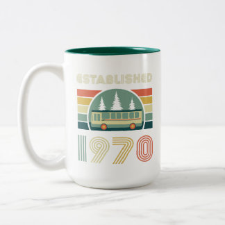 2 Couleurs Tasse Rétro Créée en 1970
