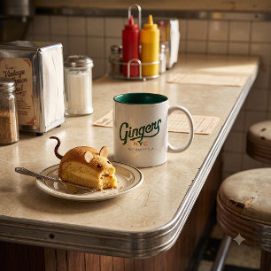 2 Couleurs Tasse Rétro Diner de Ginger's NYC Mouseteria – Deu