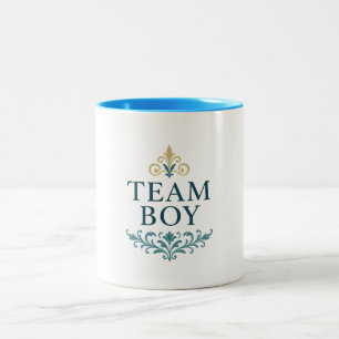 2 Couleurs Tasse - Révélation du sexe : Équipe Garçon