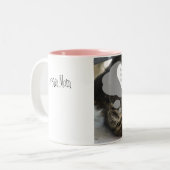 2 Couleurs Tasse rêveuse de chat (Devant gauche)