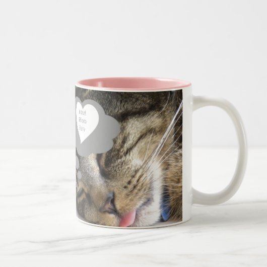 2 Couleurs Tasse rêveuse de chat (Droit)