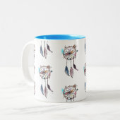 2 Couleurs Tasse rêveuse de receveur (Devant gauche)
