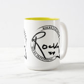 2 Couleurs Tasse rocheuse de Flintstone de deux tons (Devant droit)