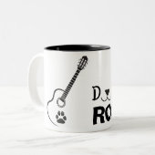 2 Couleurs Tasse Rockin' Dog Dad (Devant gauche)
