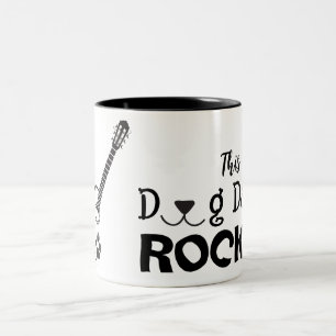 2 Couleurs Tasse Rockin' Dog Dad