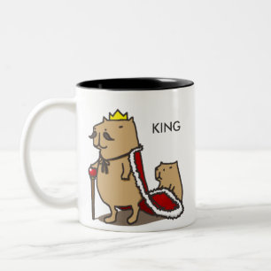 2 Couleurs Tasse Roi des capybaras