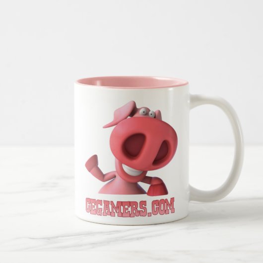 2 Couleurs Tasse rosâtre de vague (Droit)