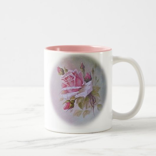2 Couleurs Tasse rose (Droit)