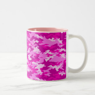2 Couleurs Tasse rose de camouflage