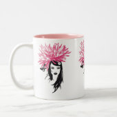 2 Couleurs Tasse rose de demoiselle de honneur de Valuegem (Gauche)