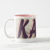 2 Couleurs Tasse rose de Karen (Gauche)
