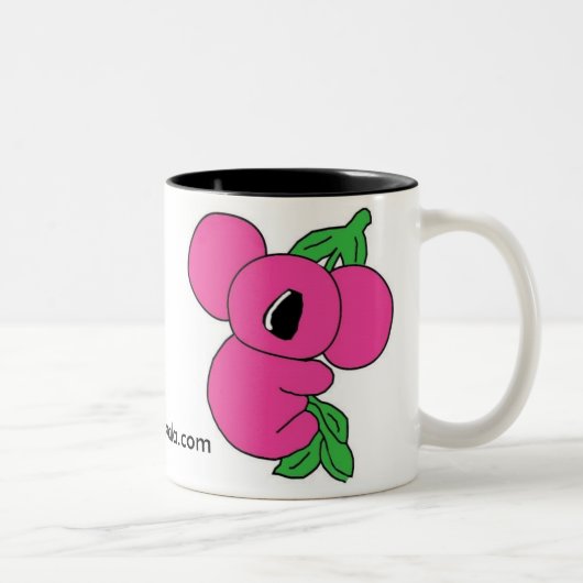 2 Couleurs Tasse rose de koala (Droit)