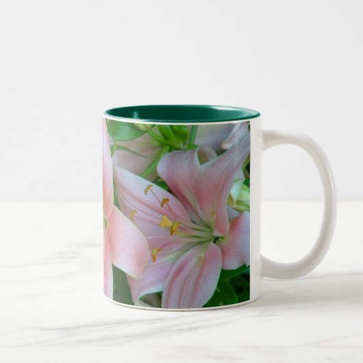 2 Couleurs Tasse rose de lis (Droit)