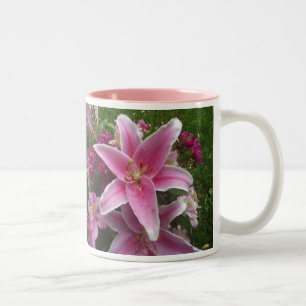 2 Couleurs Tasse rose de lis