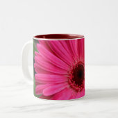 2 Couleurs Tasse rose de marguerite de Gerbera (Devant gauche)