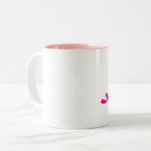 2 Couleurs Tasse rose de Ninja (Devant gauche)