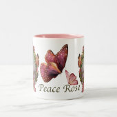 2 Couleurs Tasse rose de paix (Centre)