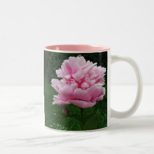 2 Couleurs Tasse rose de pivoine