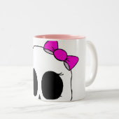 2 Couleurs Tasse rose de Skellie (Devant droit)