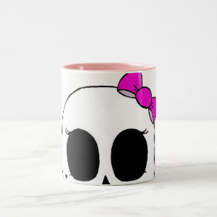 2 Couleurs Tasse rose de Skellie