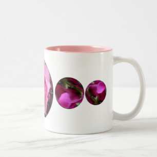 2 Couleurs tasse rose de velours