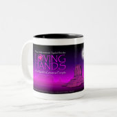 2 Couleurs Tasse rose des mains affectueuses de la fille (Devant gauche)