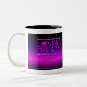 2 Couleurs Tasse rose des mains affectueuses de la fille (Gauche)