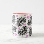 2 Couleurs Tasse rose et noire de logo d'O'Kane (Centre)