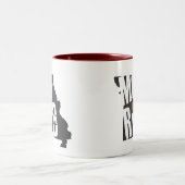 2 Couleurs Tasse rouge/blanche (Centre)