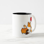 2 Couleurs Tasse rouge | CorgiThings de maman d'amour du (Devant droit)