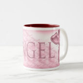 2 Couleurs Tasse rouge d'ange de ton (Devant droit)