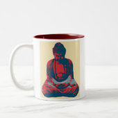 2 Couleurs Tasse rouge de Bouddha (Gauche)