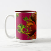 2 Couleurs Tasse rouge de motif de conception (Gauche)