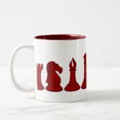 2 Couleurs Tasse rouge de pions (Gauche)