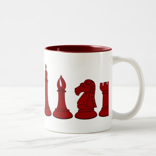 2 Couleurs Tasse rouge de pions (Droit)