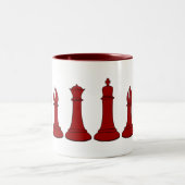 2 Couleurs Tasse rouge de pions (Centre)